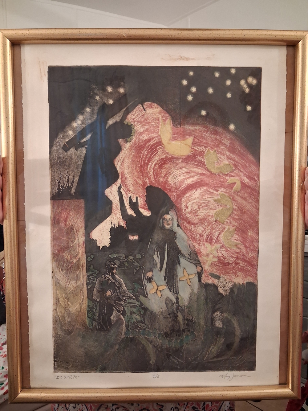 Signed Limited Edition Surrealist Print By Whitney Jansson "It Will Be"